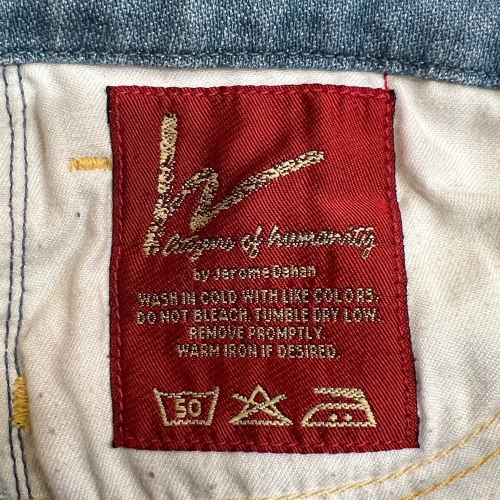 Citizens of Humanity Carpenter Crossroad Cropped Distressed Jeans Size 29 FLAWED - Picture 8 of 14